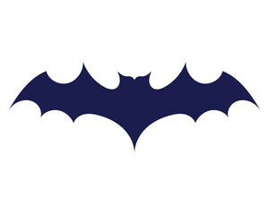 halloween black bat silhouette
