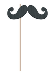 mustache male accessory in stick