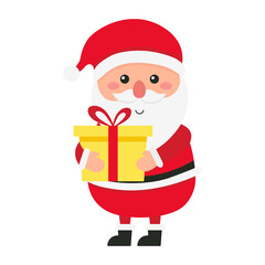 Santa claus characters icon.