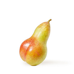 Pear with branch  on white background