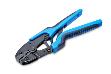 Crimping pliers on a white isolated background