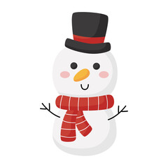 Snow man icon.
