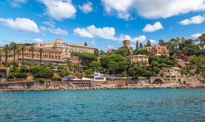Santa Margherita Ligure coastline, Italy.