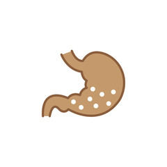 stomach icon logo vector design template