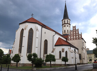 Fototapeta na wymiar Basilica of St. James in Levoca in Slovakia