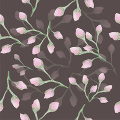 floral flowers pattern rose vector