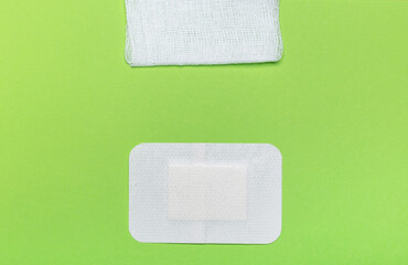 medical plaster and medical bandage for injuries