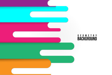 Obraz premium Trend Geometry Abstract Background Template Design colorful Geometrical Background