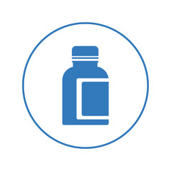 Health care medicine bottle icon | Circle version icon |