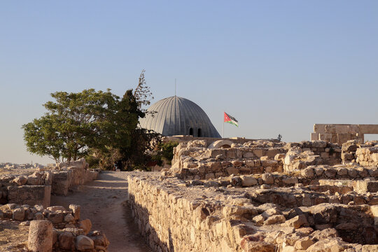 Amman, Jordan 2022 : Umayyad Palace In Amman Citadel Hill (islamic Building)