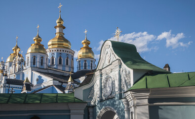 Fototapeta premium Saint Michael`s monastery in Kiev city