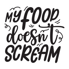 Vegan hand lettering illustration Vegan quote