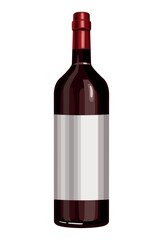 wine red bottle