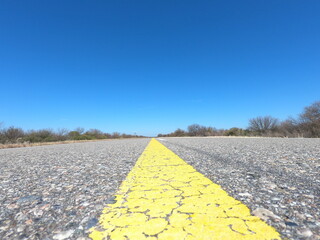 Ruta Argentina sin vehiculos