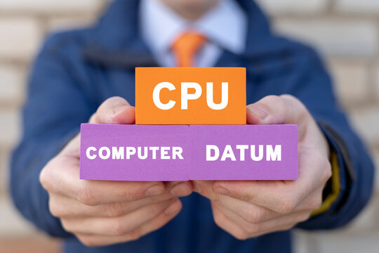 Concept of Central Computer Processors CPU. Motherboard digital chip. Integrated communication nano processor technology. Datum processing.