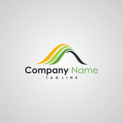 Mountain A Letter Company Logo Design