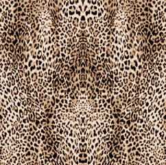 Seamless leopard pattern, animal print.