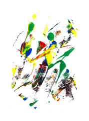 Dynamic paint sweeping with various colors