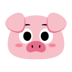 Isolated pork happy Avatar cartoon Vector