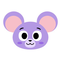Isolated happy mouse Avatar cartoon Vector