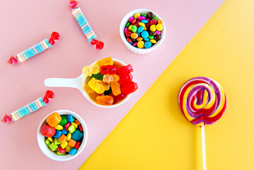 Lollipop and Colored Candies for Children's Day