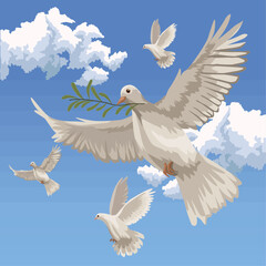 peace day beauty scene