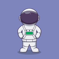 Cute astroonauts cartoon