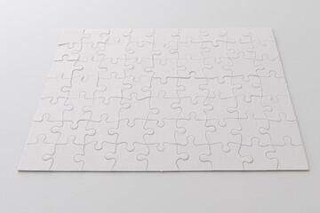 Puzzle - blank, studio shot on white
