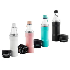 thermo mug, thermos for drinks isolated on white background