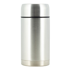 thermos for food, lunch box isolated on white background