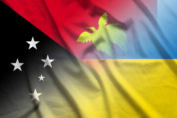Papua New Guinea and Ukraine official flag international negotiation UKR PNG