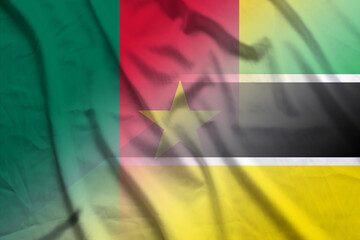 Cameroon and Mozambique official flag international contract MOZ KHM