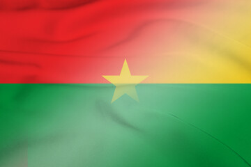 Burkina Faso and Guinea Bissau political flag transborder contract GNB BFA