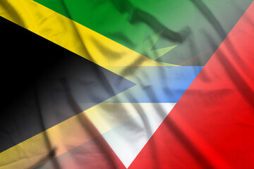 Jamaica and Antigua and Barbuda government flag transborder contract ATG JAM