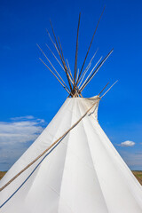 White Canvas Tipi © Cliff LeSergent