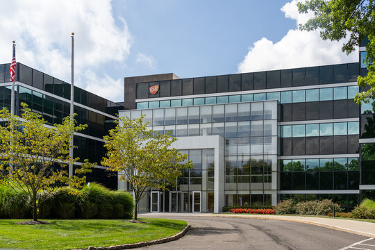 Warren, NJ, USA - August 23, 2022: GSK Consumer Healthcare office in Warren, NJ, USA. GSK plc is a British multinational pharmaceutical and biotechnology company.  