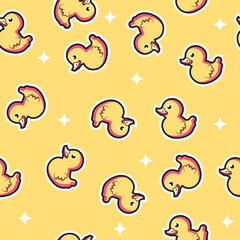 balloon duck seamless pattern background