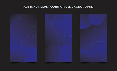 Abstract Blue Round Circle Background