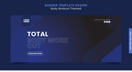 Banner Template Body Workout Themed