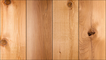 Collection of cedar plank tiles with black borders. Cedar backgrounds and textures.