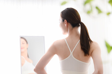 Women who are concerned about their waist in their diet