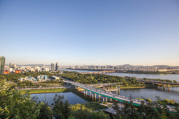 Fototapeta na wymiar a beautiful city in Seoul