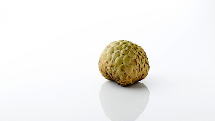Custard Apple or Srikaya, Isolated on White Background