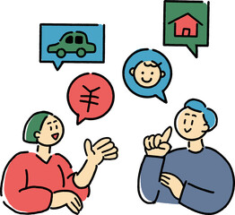 ライフプランを相談する夫婦