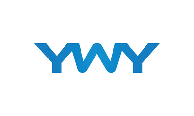YWY monogram linked letters, creative typography logo icon