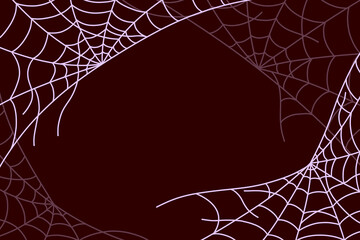 Halloween Spider Webs Background
