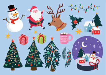 cute christmas isolate vector design