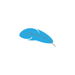 Feather icon logo design