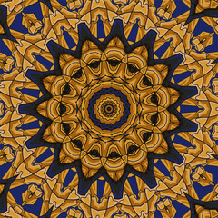 Abstract Mandala vintage indian textile ethnic seamless pattern ornamental