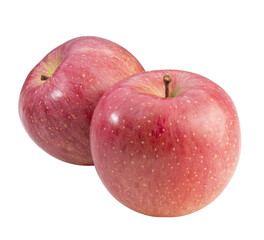 Fresh Pink apple isolated on white background, Pink apple on white background PNG file.